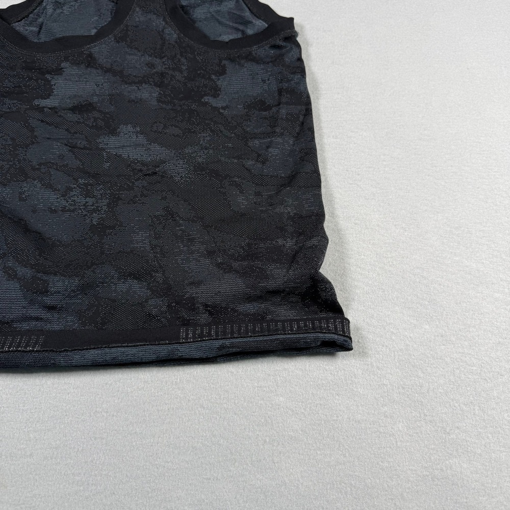 Athleta Womens XS Momentum Tank Black Camo Seamless Racerback Workout Top Active - Picture 6 of 7